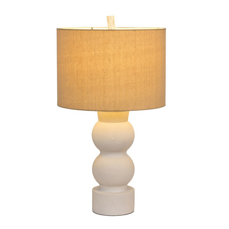 Litex Industries 26" Table Lamp
, White Base and Oatmeal Shade BL20WW
